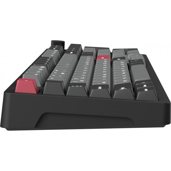 Клавіатура бездротова GamePro Asgard Drakkar Keychron Super Red Switch Black (MK305BK)