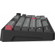 Клавіатура бездротова GamePro Asgard Drakkar Keychron Super Red Switch Black (MK305BK)