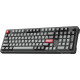 Клавіатура бездротова GamePro Asgard Drakkar Keychron Super Red Switch Black (MK305BK)