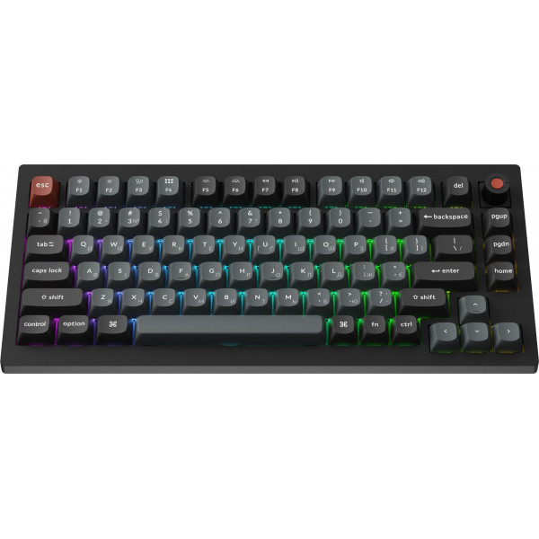 Клавіатура Keychron V1 8K Keychron Super Red Switch Black RGB (V1W-D1-UA)