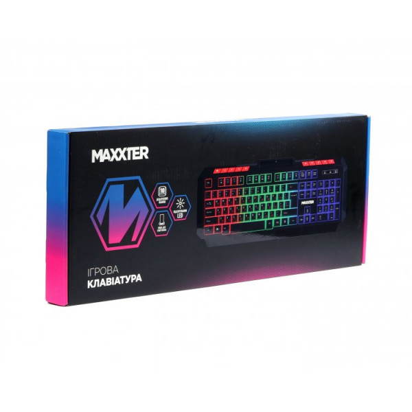 Клавiатура Maxxter KBG-UML-02B-UA Black