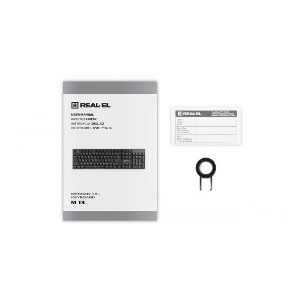 Клавіатура REAL-EL M 13 Grey USB