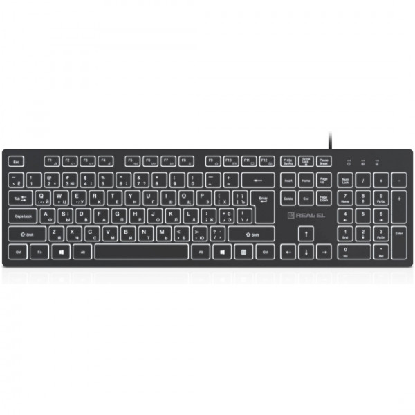 Клавіатура REAL-EL RK-7050 Black