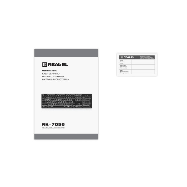 Клавіатура REAL-EL RK-7050 Black
