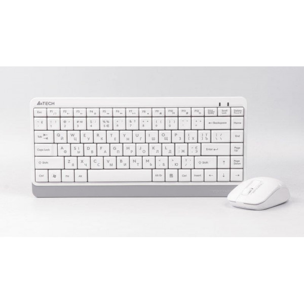 Комплект (клавіатура, миша) бездротовий A4Tech FG1112 White