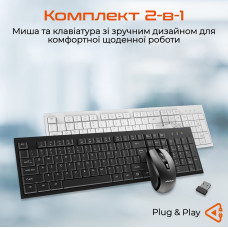 Комплект (клавіатура, миша) бездротовий Meetion C4120 Little Black (MT-C4120LITTLE-A-RUA)