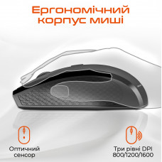 Комплект (клавіатура, миша) бездротовий Meetion C4120 Little Black (MT-C4120LITTLE-A-RUA)