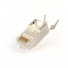 Конектор RJ 45 Cablexpert (LC-PTF7-01/10) 8P8C, Cat.7, FTP, з наскрізними отворами, позолочені контакти (10 шт/уп)