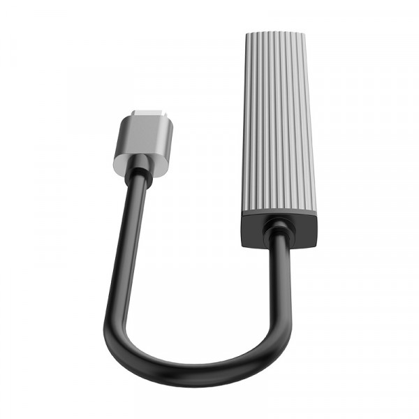 Концентратор USB Type-C Orico AH-A12F-GY-BP Grey (CA913770)