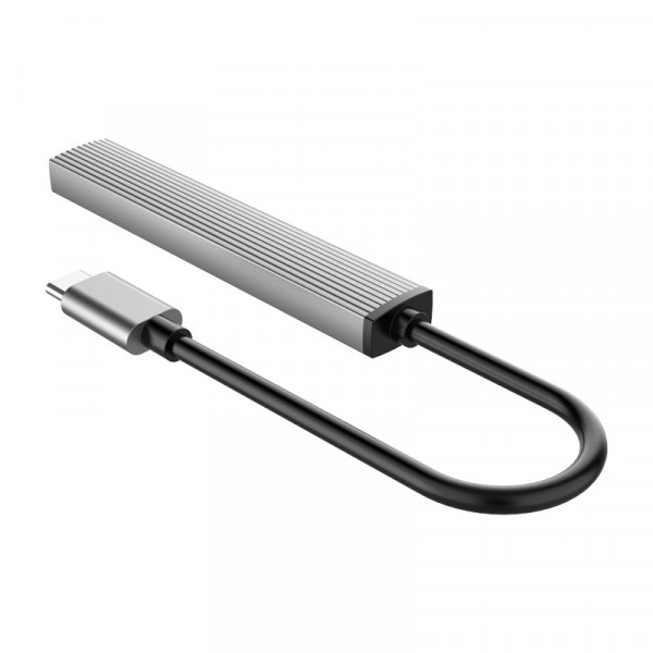 Концентратор USB Type-C Orico AH-A12F-GY-BP Grey (CA913770)