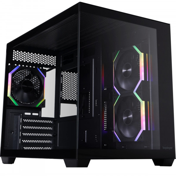 Корпус 1stPlayer BV6-BK-2FH7R-1FH7 Black