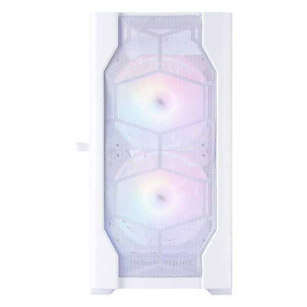 Корпус 1stPlayer D4-M-WH-2F1P-W-1F1-W White