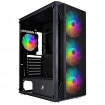 Корпус 1stPlayer X4-4F1 Black 600W