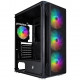 Корпус 1stPlayer X4-4F1 Black 600W