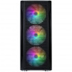 Корпус 1stPlayer X4-4F1 Black 600W