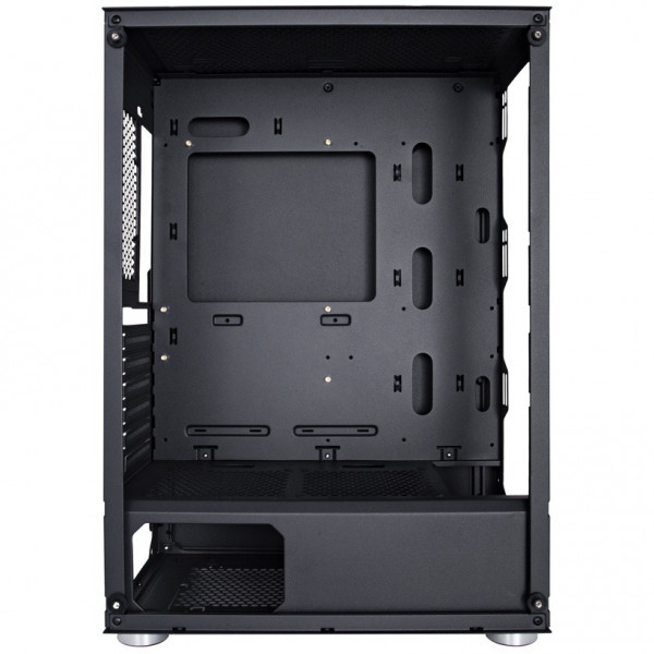 Корпус 1stPlayer X5-BK-4F1 Black без БЖ