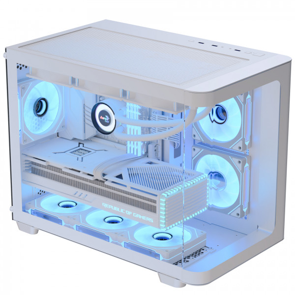 Корпус AeroCool P300C-G-WT-v1 (ACCS-PN02033.21) White без БЖ