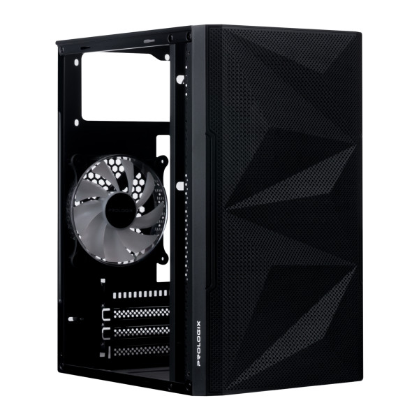 Корпус Prologix E113 Tempered Glass&Mesh Black