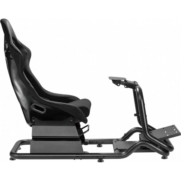 Крісло-кокпіт з кріпленням для керма та педалей GamePro RS167 Black