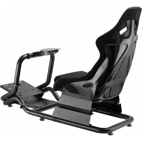 Крісло-кокпіт з кріпленням для керма та педалей GamePro RS167 Black