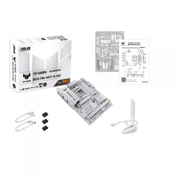 Материнська плата Asus TUF Gaming B850-Pro WiFi7 White Neo Socket AM5