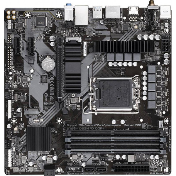 Материнська плата Gigabyte B760M DS3H AX DDR4 Socket 1700