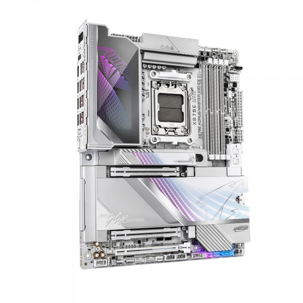 Материнська плата Gigabyte X870E Aorus Master X3D Ice Socket AM5