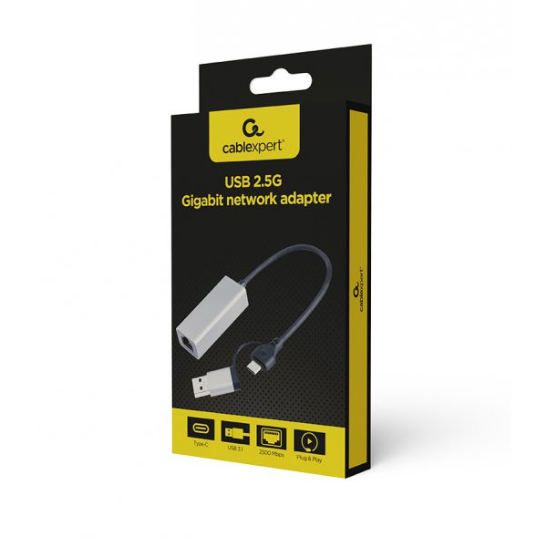 Мережевий адаптер Cablexpert A-USB3AC-LAN2G-01