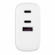 Мережевий зарядний пристрій 2E USB-C Wall Charger GaN 65W White (2E-WC3USB65W-W)