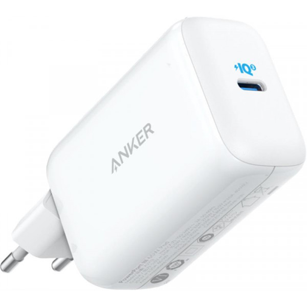 Мережевий зарядний пристрій Anker PowerPort III White, 65W Pod PPS+GaN, USB Type-C (A2712H21)