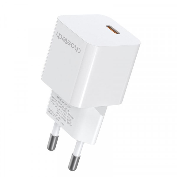 Мережевий зарядний пристрій Choetech (1USBх3A) White (PD5010-EU)