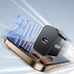 Мережевий зарядний пристрій Essager Travel Charger 20W USB-C Black (E20JSB1-SYTT1-T) + кабель USB Type-C
