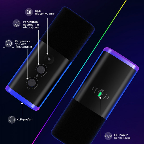 Мікрофон Fifine AM8T Black