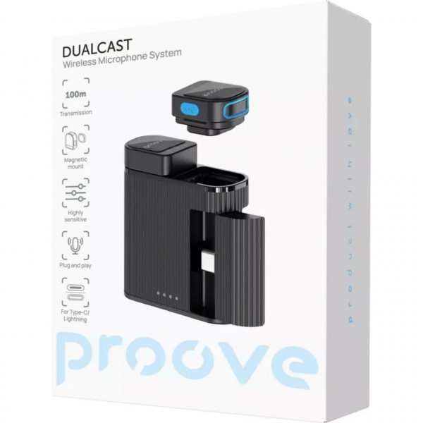Мікрофон Proove DualCast Black (PDWM00002001)