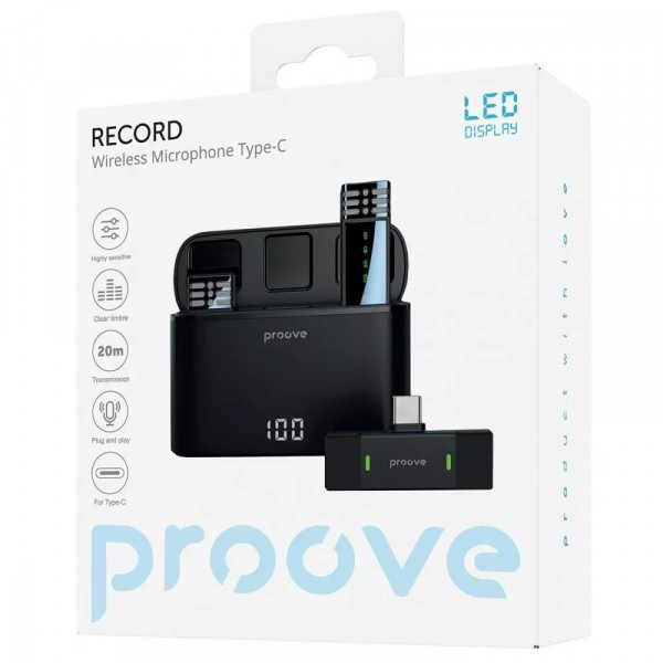 Мікрофон Proove Record Type-C Black (PMRC00010202)