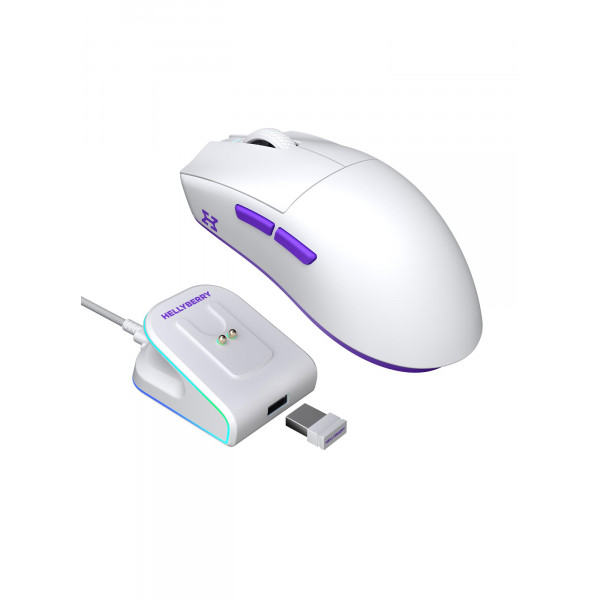 Миша бездротова Hator Hellyberry HM47 Wireless White/Violet (HM47_white_violet)
