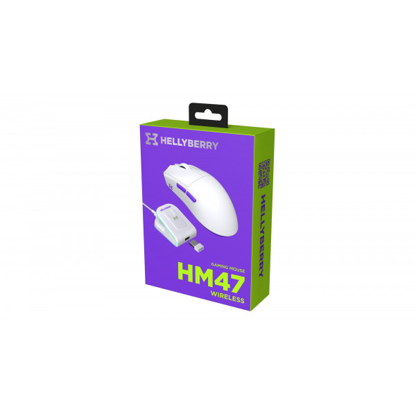 Миша бездротова Hator Hellyberry HM47 Wireless White/Violet (HM47_white_violet)