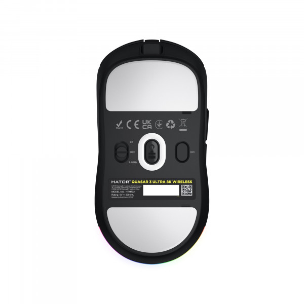 Миша бездротова Hator Quasar 3 Ultra 8K Wireless Black Edition (HTM772)