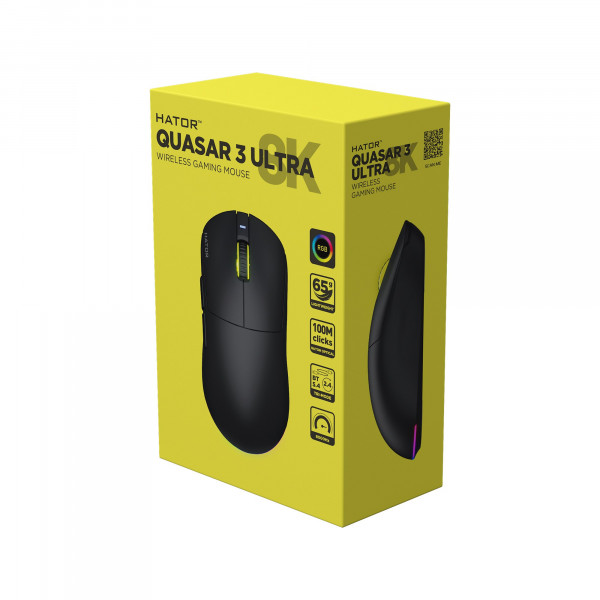 Миша бездротова Hator Quasar 3 Ultra 8K Wireless Black Edition (HTM772)