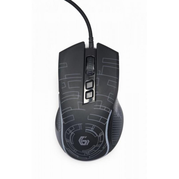 Миша Gembird MUSG-RGB-01 Black