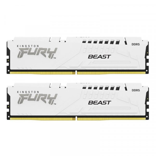 Модуль пам`ятi DDR5 2х32GB/5600 Kingston Fury Beast White (KF556C36BWEK2-64)