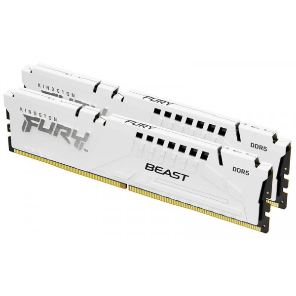 Модуль пам`ятi DDR5 2х32GB/5600 Kingston Fury Beast White (KF556C36BWEK2-64)