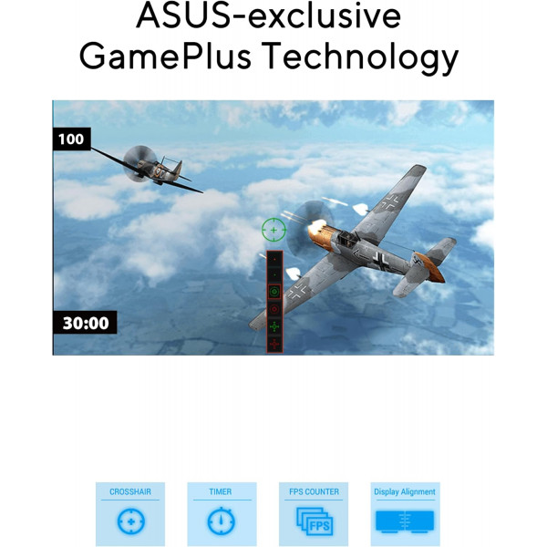 Монітор Asus 21.45" VP227HF (90LM0880-B01O71) VA Black 100Hz