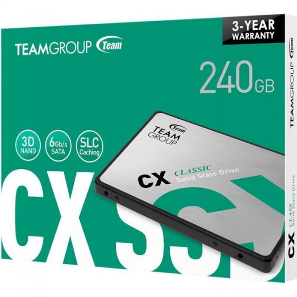 Накопичувач SSD 240GB Team CX1 2.5" SATAIII 3D TLC(T253X5240G0C101)