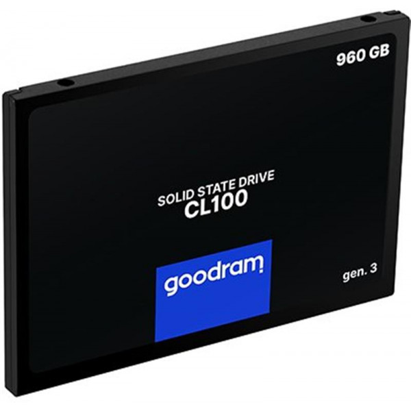 Накопичувач SSD 960GB Goodram CL100 GEN.3 2.5" SATAIII 3D TLC (SSDPR-CL100-960-G3)