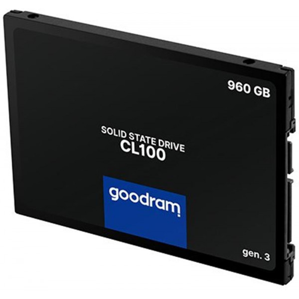 Накопичувач SSD 960GB Goodram CL100 GEN.3 2.5" SATAIII 3D TLC (SSDPR-CL100-960-G3)