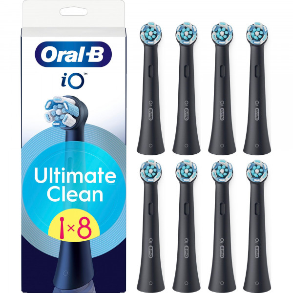 Насадка для зубної електрощітки Braun Oral-B iO RB CBF-8 Ultimate Clean Black (8 шт)