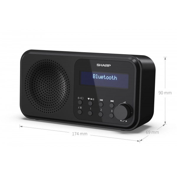 Радіоприймач Sharp DR-P420 Midnight Black (DR-P420(BK))