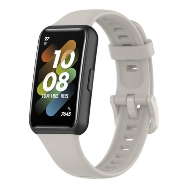 Силіконовий ремінець BeCover для Huawei Band 7/Honor Band 7 Gray (709462)