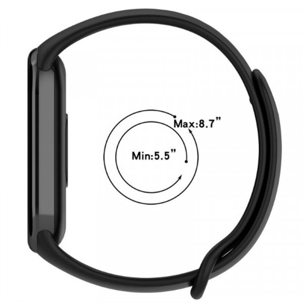 Силіконовий ремінець BeCover для Xiaomi Mi Smart Band 8 Light Gray 709403)